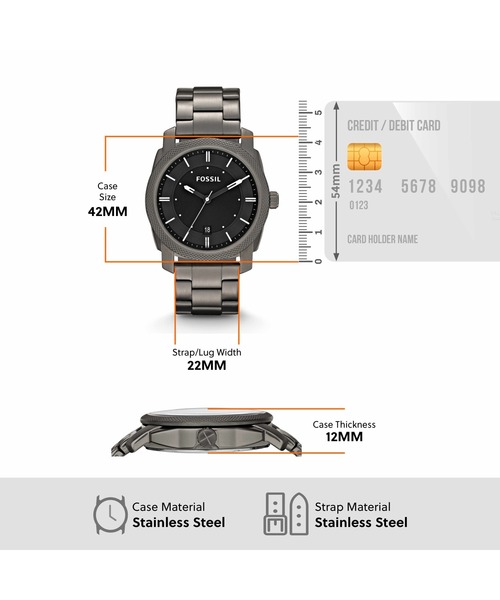 FOSSIL（フォッシル） 腕時計 腕時計 メンズ アナログ ステンレス 