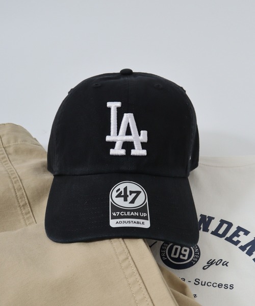 ロサンゼルス ドジャース 47 Brand キャップ 帽子 黒 47Brand キャップ 帽子 MLB公認 '47BRAND CLEAN UP CAP クリー