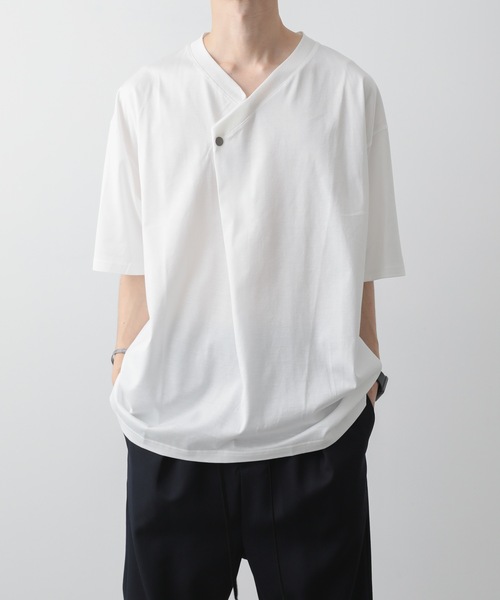 ATO tシャツ DRAPE V-NECK T-SHIRT メンズ : ZOZOTOWN Yahoo!店