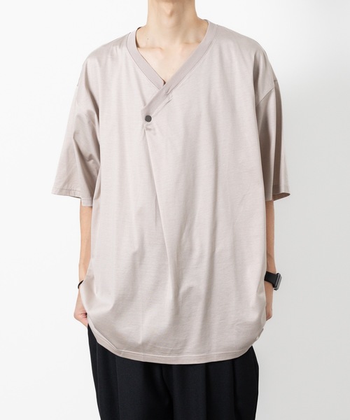 ATO tシャツ DRAPE V-NECK T-SHIRT メンズ : ZOZOTOWN Yahoo!店