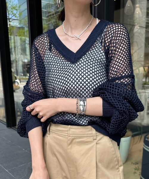 DouDou ニット 【WEB限定】メッシュニット : ZOZOTOWN Yahoo!店