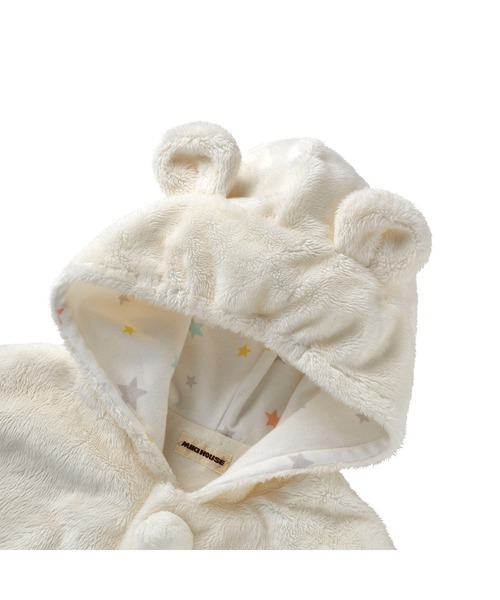 MIKI HOUSE（ミキハウス） ポンチョ マイクロファー ベビーマント