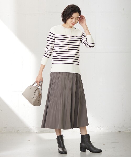 【洗える】VIS/PE MILANO ボーダー ニット 洗える】VIS/PE MILANO ボーダー ニット / J.PRESS LADIES