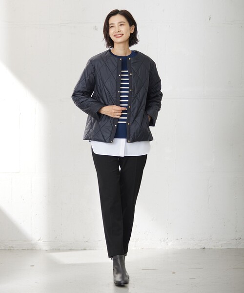 ニット セーター 「洗える」VIS/PE MILANO ボーダー レディース