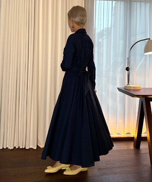 ワンピース オードリールックエアリーワンピース・長袖