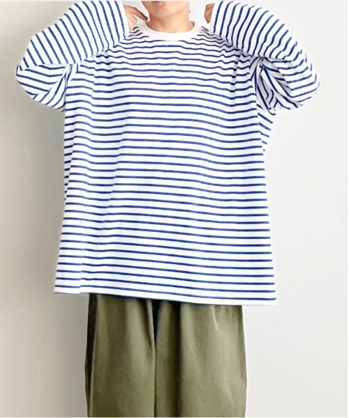 m*a様 即完売商品！ハーベスティ ボーダーTシャツ HARVESTY サイズ1 HARVESTY（ハーベスティ） tシャツ BORDER L/S JUMBO T ボーダーLS