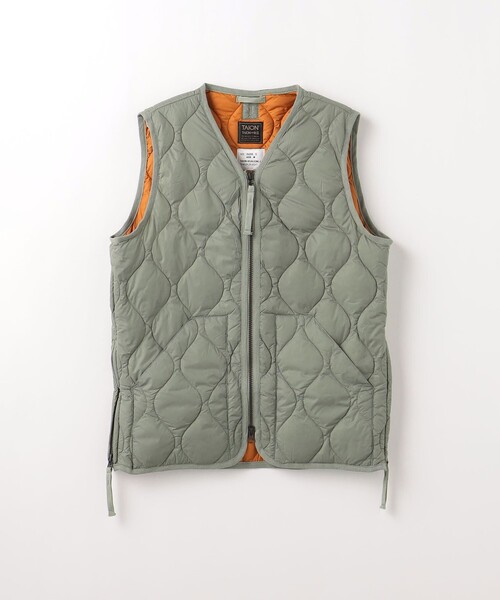 TAION（タイオン） ダウンベスト ベスト 「TAION」ミリタリー Vネック