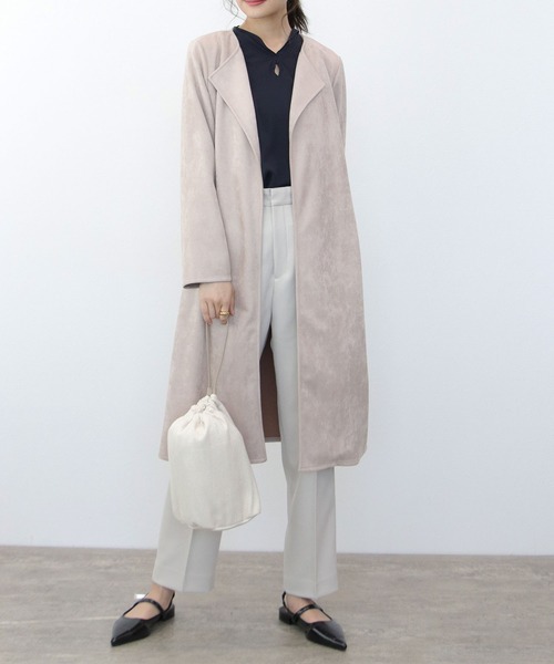 TITE IN THE STORE（ティテインザストア） ノーカラースエードコート