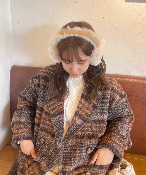 AS KNOW AS（アズノゥアズ） ピーコート pコート ブークレチェック