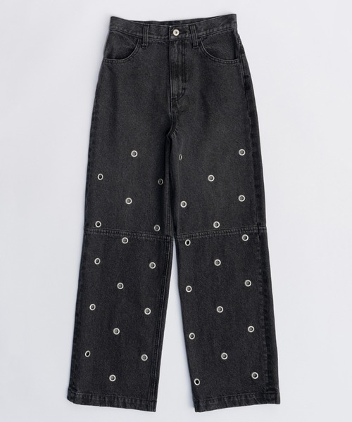 パンツ PRANK PROJECT Heart Bijou Denim Pants PRANK PROJECT】Heart Bijou Denim Pants