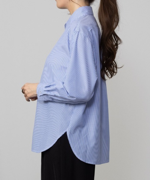 NAVY ブラウス シャツ ストライプシャツ レディース : ZOZOTOWN Yahoo