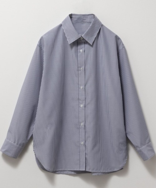 NAVY ブラウス シャツ ストライプシャツ レディース : ZOZOTOWN Yahoo
