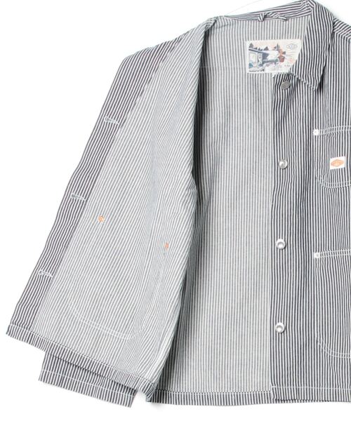 デニムジャケット gジャン Eva Hickory Striped Jacket ワーカージャケット レディースの画像