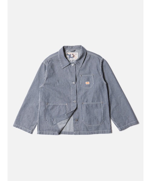 デニムジャケット gジャン Eva Hickory Striped Jacket ワーカージャケット レディースの画像