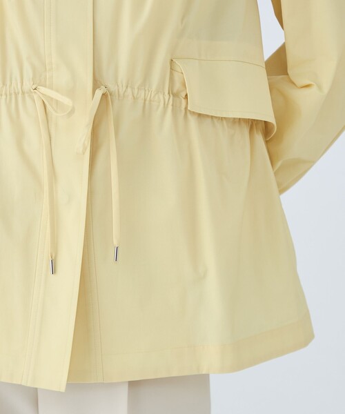 美品　Ballsey　ライトタフタ フーデッドショートコート　ベージュ　洗える 最安値】 Ballsey ライトタフタ フーデッドショートコート