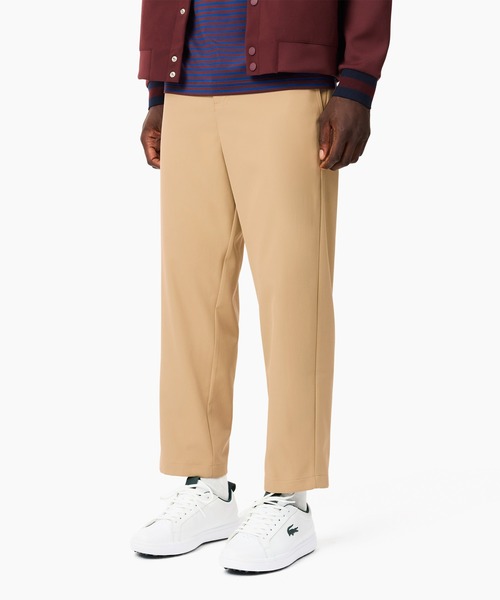 LACOSTE チノパン 撥水 ウルトラドライツイル スリムフィット