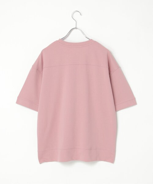 tシャツ M1874 ミニ裏毛デザインＴ レディース ikka tシャツ ミニ裏毛スウェットライク半袖Tシャツ レディース