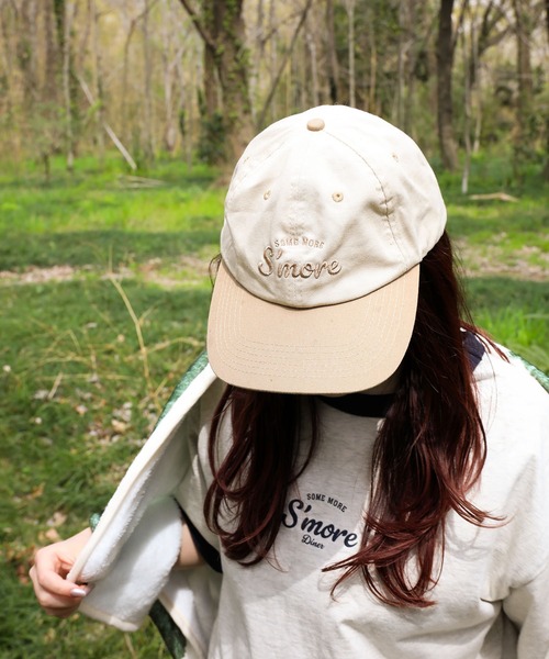 S'more キャップ 帽子 S'more crew cap 刺繍ロゴ綿100％キャップ