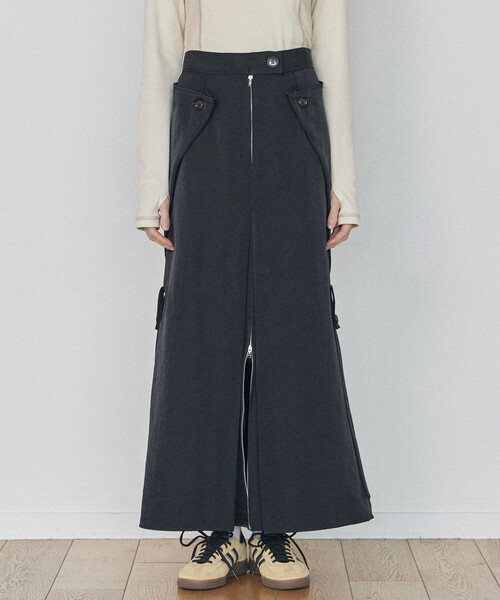 PUBLIC TOKYO スカート ダブルスリットスカート : ZOZOTOWN