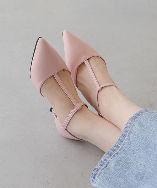 nomnom パンプス 「nomnom」ピンクポインテッドパンプス : ZOZOTOWN