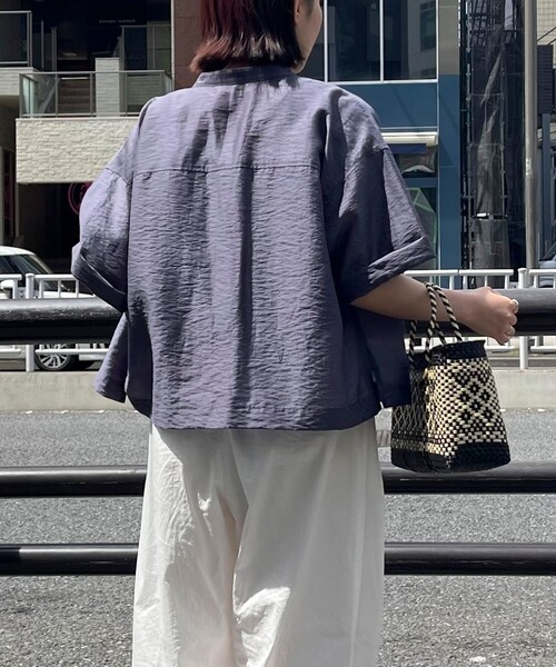 fredy emue シャツ ブラウス 「新色登場」半袖シアーシャツ