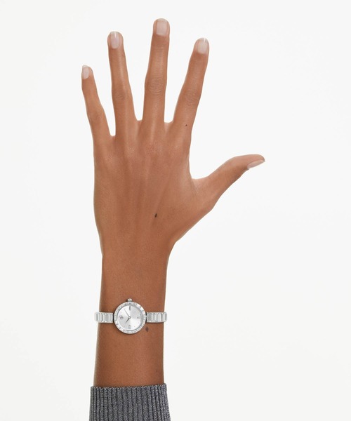 腕時計 「公式」「スワロフスキー」Matrix Bangle ウォッチ， スイス製  