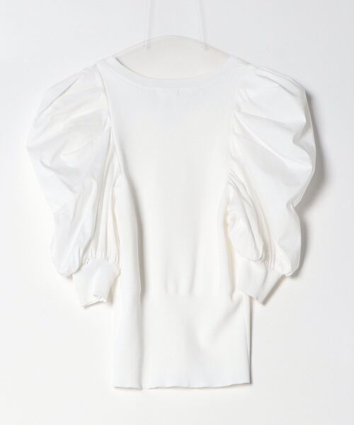 週末セール✨【美品】Sov. バルーンスリーブ　レースニット　サイズ38 Sov./ レースニット TOPS Night STORE | ダブルスタンダード