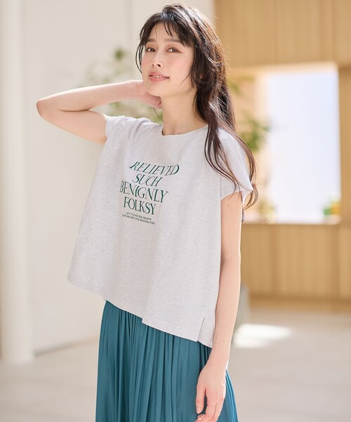 any FAM tシャツ 「接触冷感」フレンチスリーブロゴTシャツ