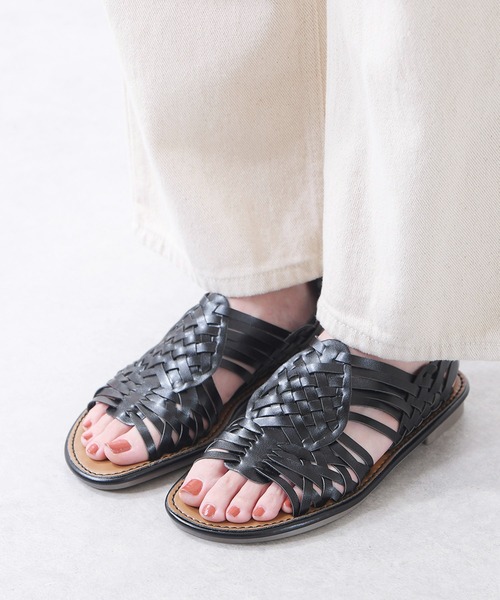 kilakila サンダル 編み込みメッシュサンダル レディース