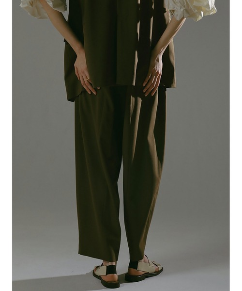 HER. パンツ T／W ポプリンボリュームパンツ レディース