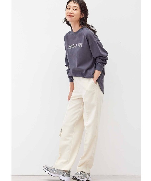 フィブリルリラックスパンツ　40サイズ パンツ 「FVLMEN」side slit relax pants/サイドスリット