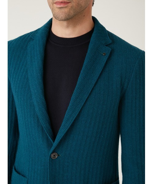 ジャケット テーラードジャケット THE FIRST CLASS   VIADEL JERSEY ニットジャケット メンズの画像