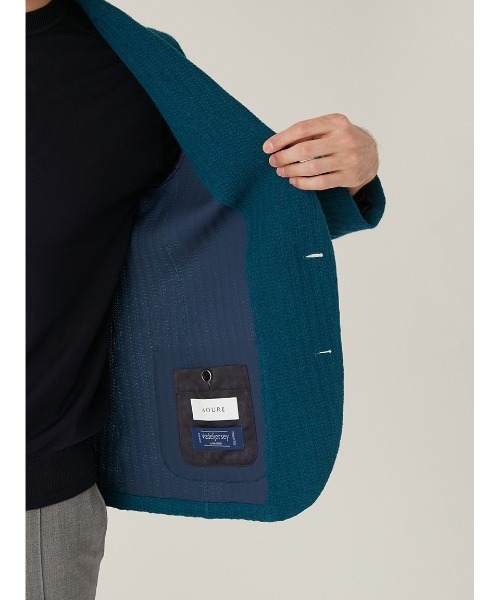ジャケット テーラードジャケット THE FIRST CLASS   VIADEL JERSEY ニットジャケット メンズの画像