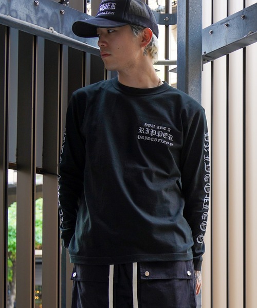 アルティーリ千葉 オールドイングリッシュ Tシャツ コットン L ネイビー セール】【RIPPER】オールドイングリッシュ Tシャツ / Old