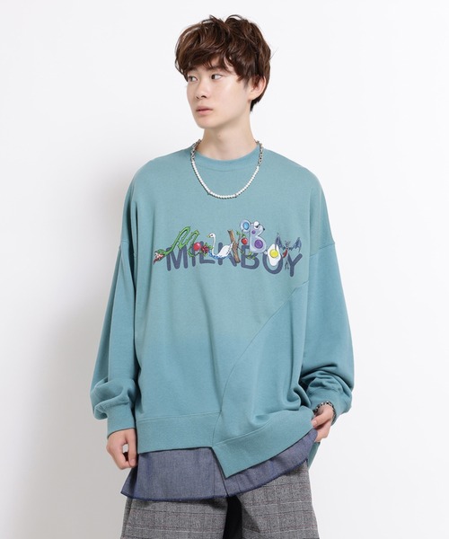 MILKBOY スウェット ZIP LOGO SWEATS - MILK MILKBOY OFFICIAL ONLINE SHOP | milk inc.