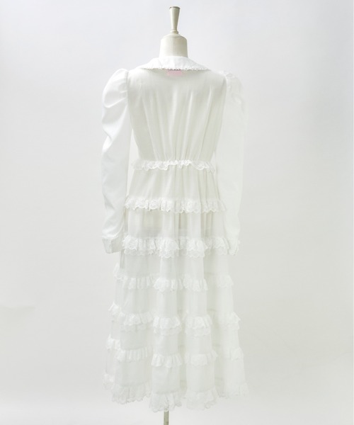 AVENCHUMU シャツワンピース Full of tiered long dress : ZOZOTOWN