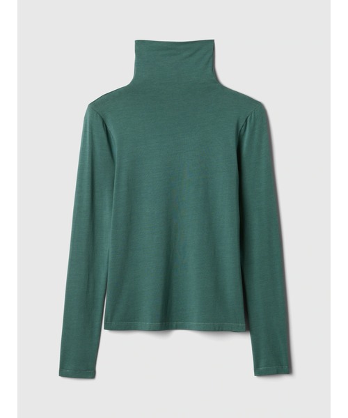 袖フェザー カットソー GAP tシャツ フェザーウェイト タートルネックカットソー
