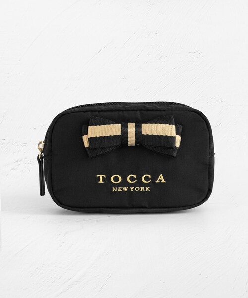 TOCCA ポーチ 「WEB限定」BICOLOR RIBBON POUCH レディース