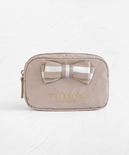 TOCCA（トッカ） ポーチ 「WEB限定」BICOLOR RIBBON POUCH ポーチ