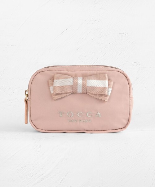 TOCCA（トッカ） ポーチ 「WEB限定」BICOLOR RIBBON POUCH ポーチ