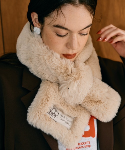 UN3b 未使用 ファーティペット THEATRE PRODUCTS（シアタープロダクツ） マフラー ストール フェイク