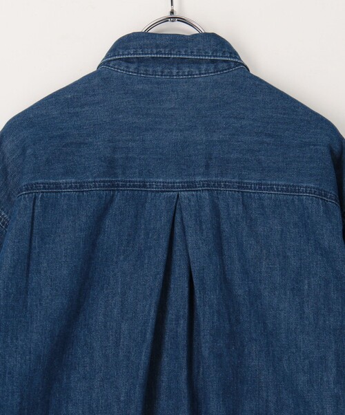 Rie Miller（リエミラー） ブラウス シャツ 「RM denim」刺繍入り