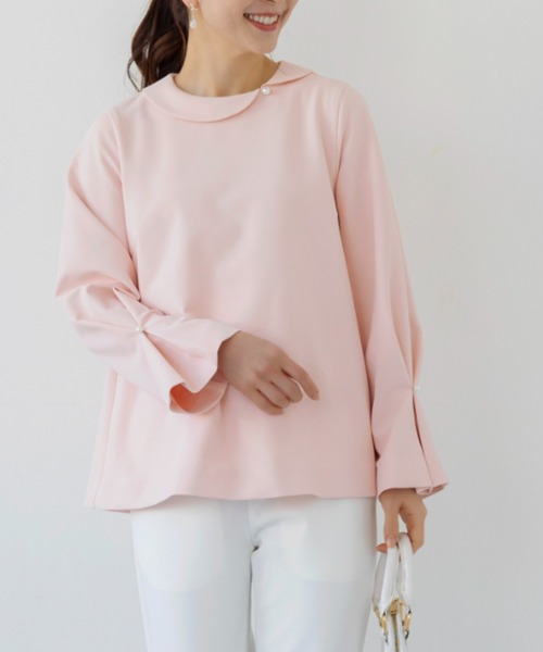 tシャツ 「SONO/ソーノ」「Magical Stretch」フラワーカラーＡラインフレアプルオーバ レディース