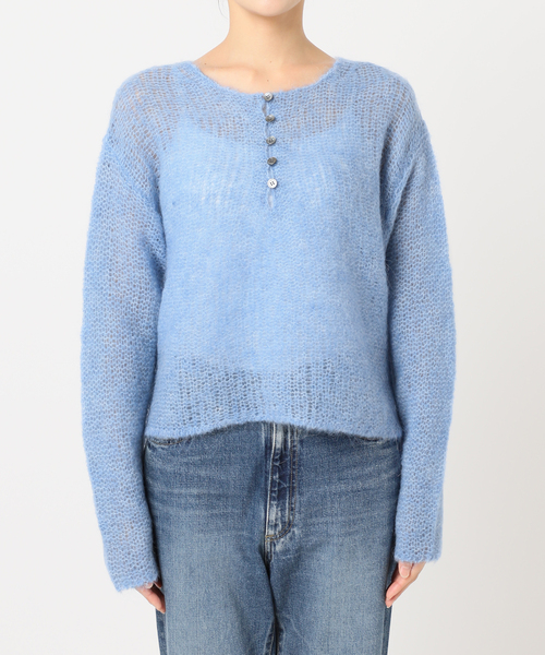plage ニット セーター 「追加」HENLEY ALPACA mix プルオーバー