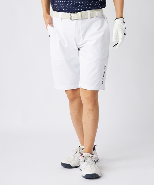 FILA GOLF ハーフパンツ パンツ ストレッチツイル ワンポイントロゴ