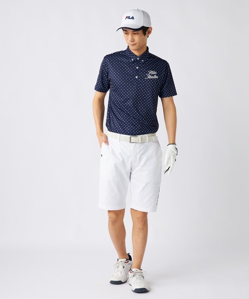 FILA GOLF ハーフパンツ パンツ ストレッチツイル ワンポイントロゴ