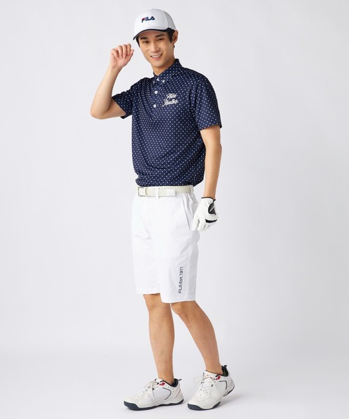 FILA GOLF ハーフパンツ パンツ ストレッチツイル ワンポイントロゴ