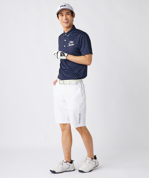 FILA GOLF ハーフパンツ パンツ ストレッチツイル ワンポイントロゴ