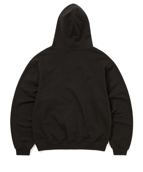 【THISISNEVERTHAT】クォーターボタンパーカーオフブラック thisisneverthat パーカー Quarter Button Hoodie メンズ