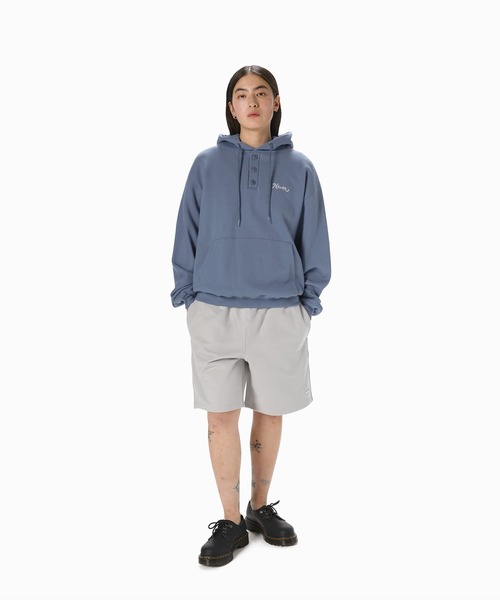 thisisneverthat パーカー Quarter Button Hoodie メンズ